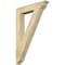 Ekena Millwork Traditional Traditional Rough Sawn Bracket, Douglas Fir, 4"W x 24"D x 36"H BKT04X24X36TRA01RDF - alternate 1